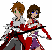 Hey, I told you guys, we are Qfeast's Kirito and Asuna