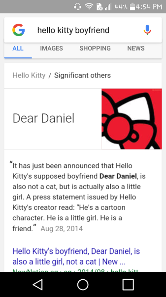 Hello Kitty's boyfriend is a little girl and not a cat!?