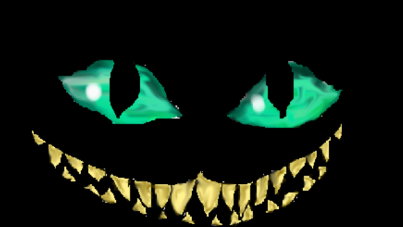 I drew the Cheshire Cat.