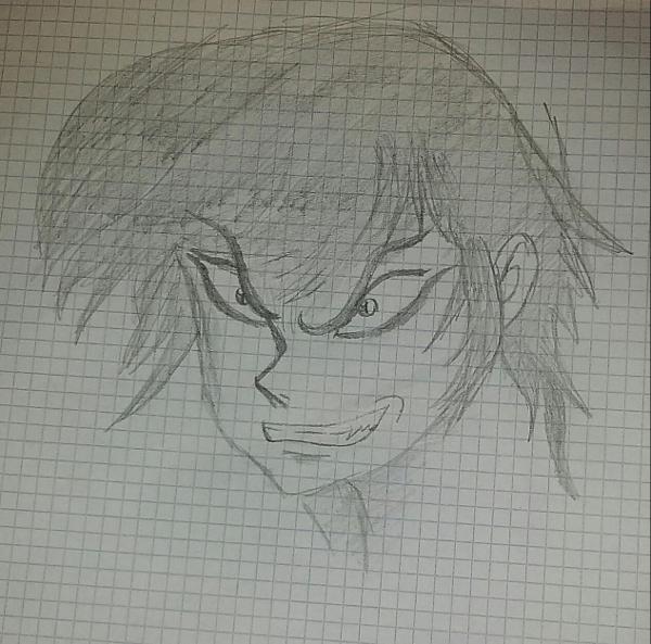 I got bored at school and drew Akira Fudo