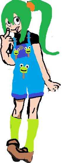so yeah i made this, it's a froggo poppu froppy