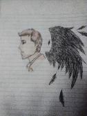 I drew Castiel rom Supernatural